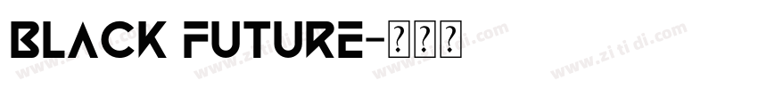 Black Future字体转换